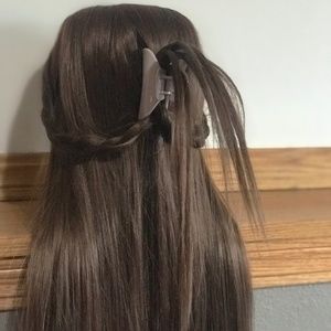 False hair lace front wig